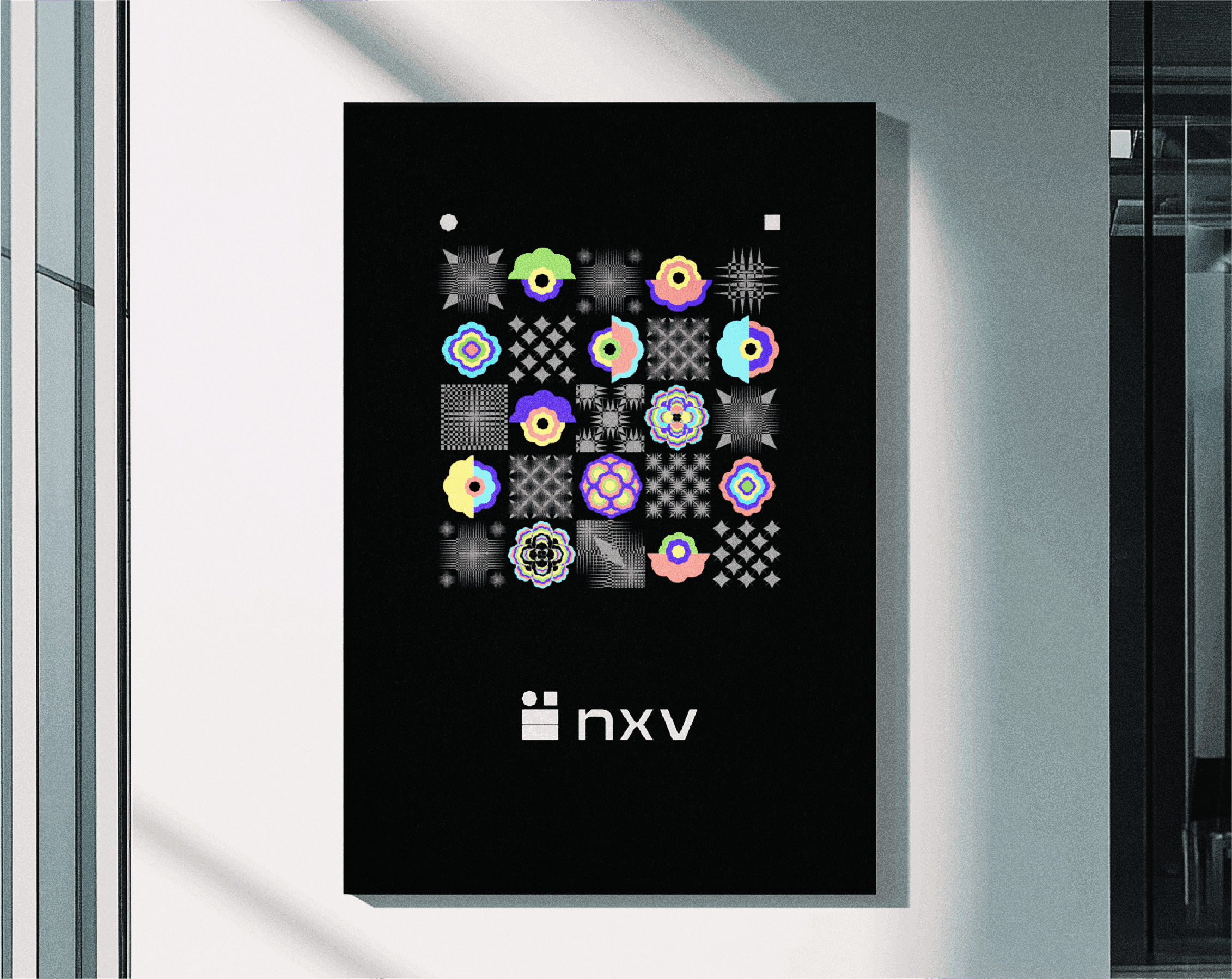 Nexverse.ai ad-tech branding by BMEG, visualizing the "brain and chip" concept to represent human-AI symbiosis and emotional intelligence in modern digital advertising.