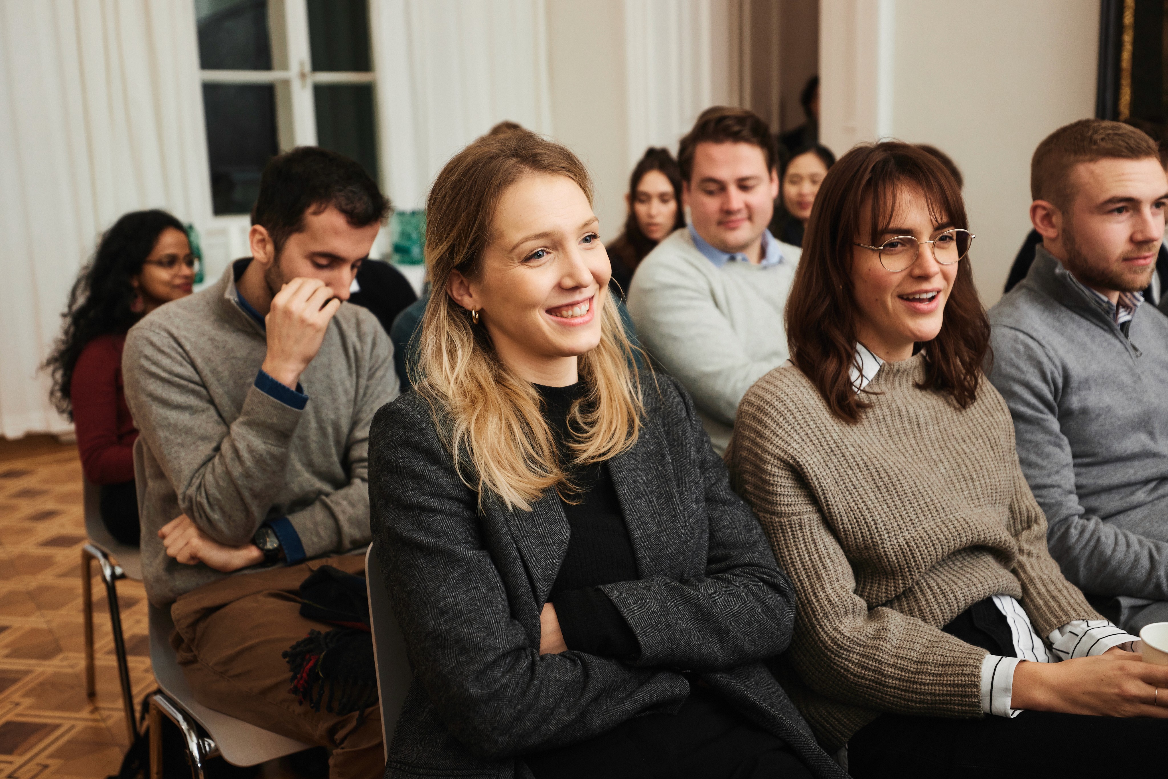 Students listening to Mag. Roland Schöbel, Partner and Member of the Territorial Leadership Team at PwC Austria 