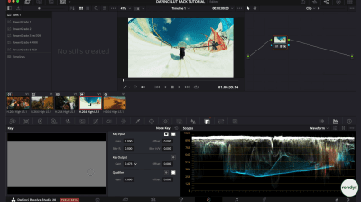 DaVinci Resolve color grading software interface