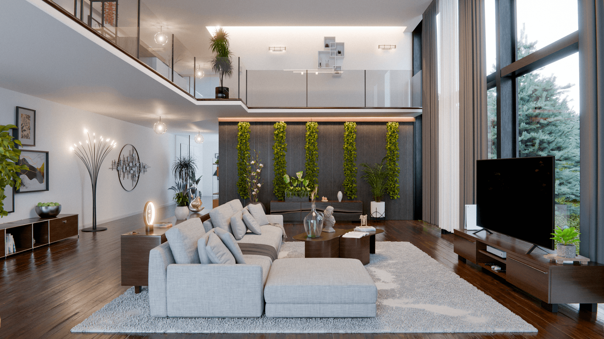 Modern living room render