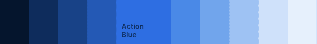 Action Blue Colour Scale