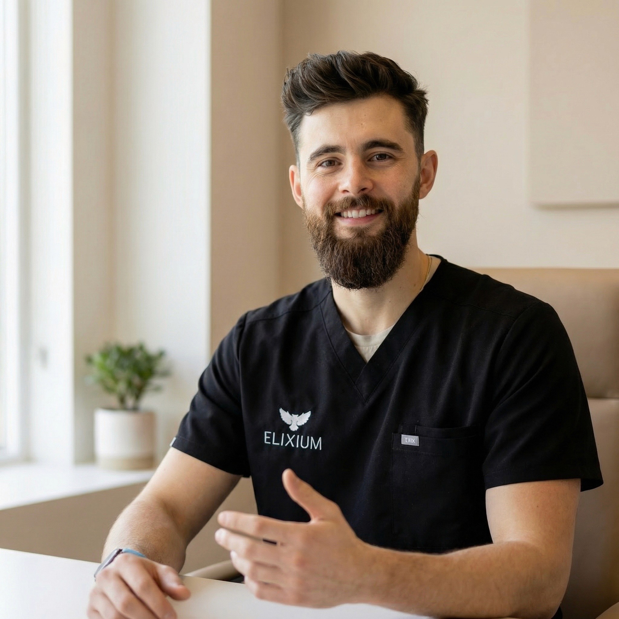 a staff member from elixium health