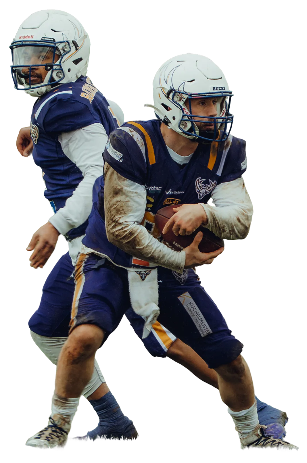 Spieler der Balingen Bucks in Aktion beim American Football