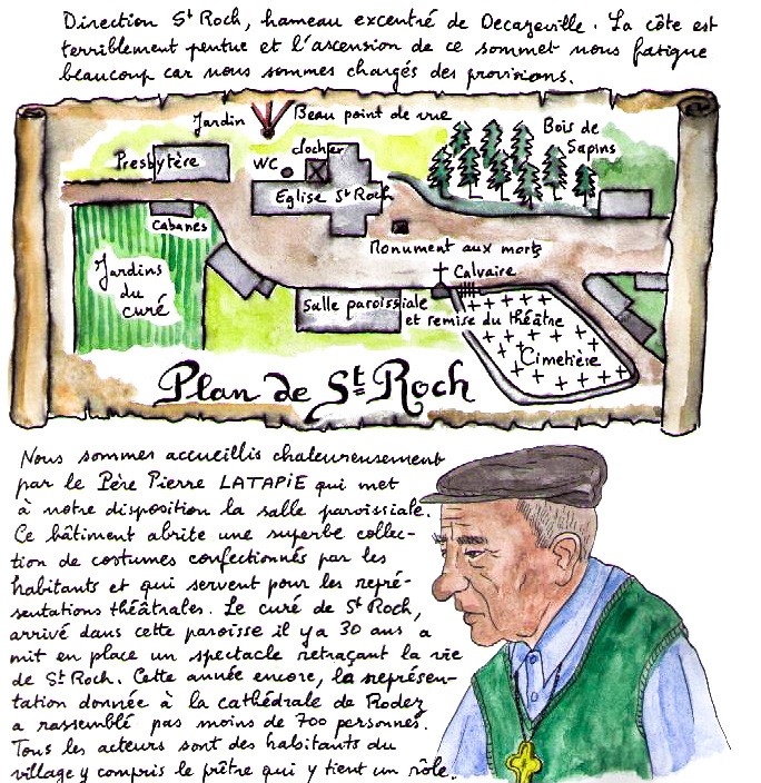 Croquis du plan de Saint Roch