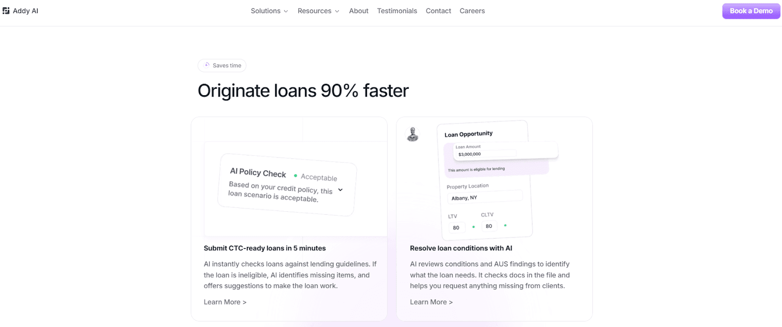 Addy AI orginates loans 90% faster