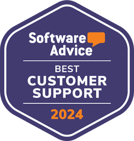 Software Advice Best Customer Support Badge 2024