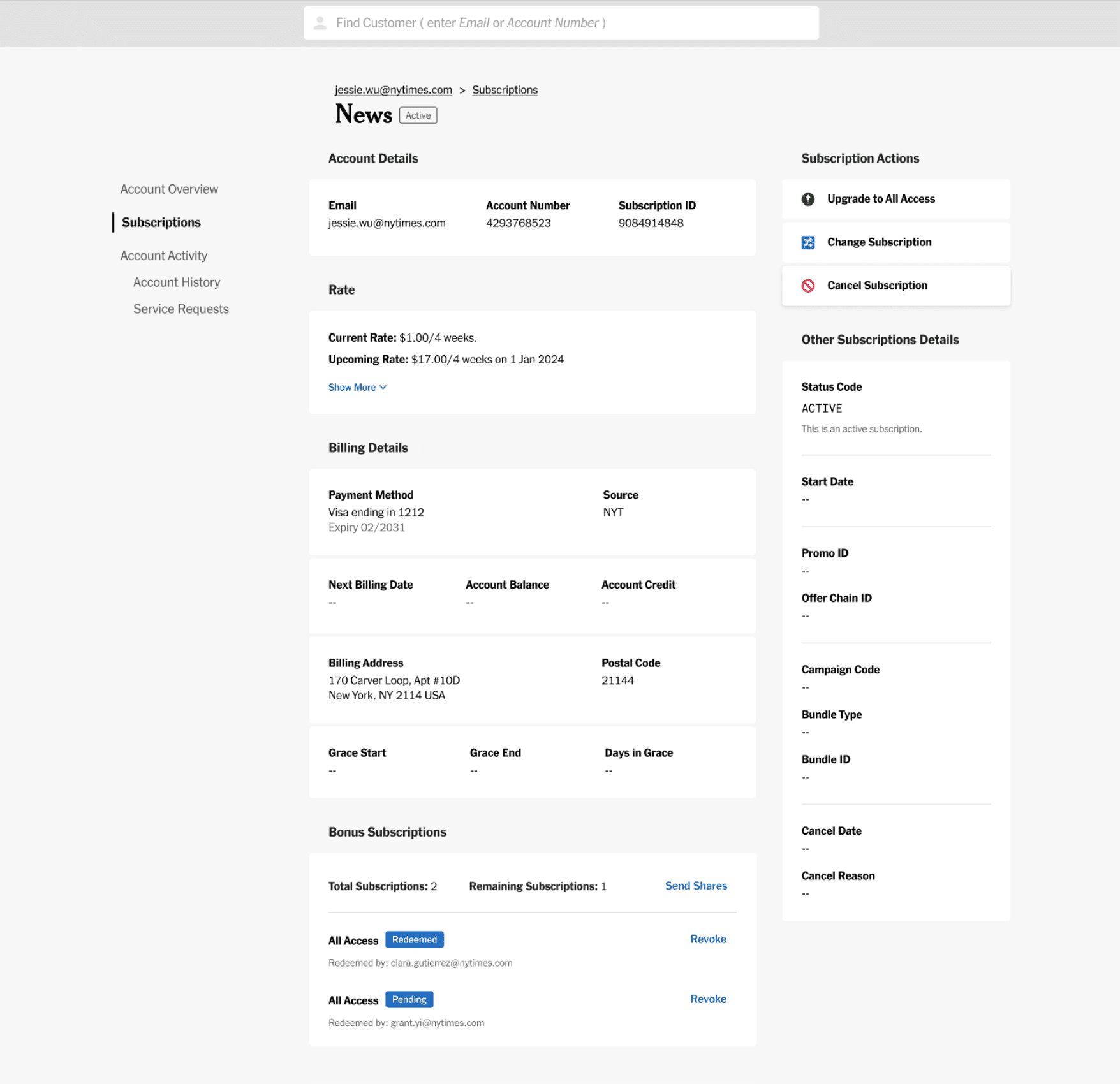 Product switch final design screen one