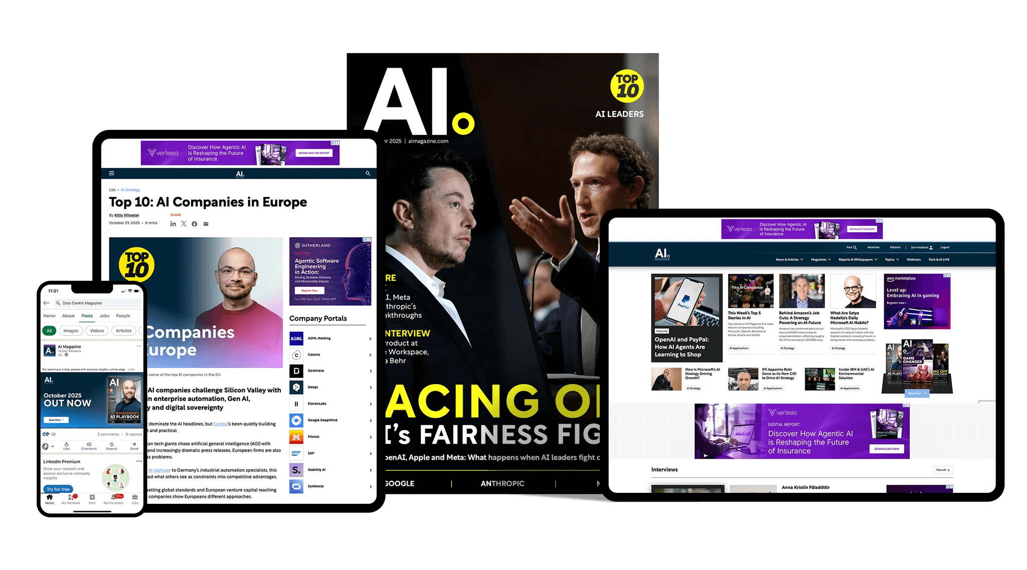 AI Magazine, Desktop and Tablet