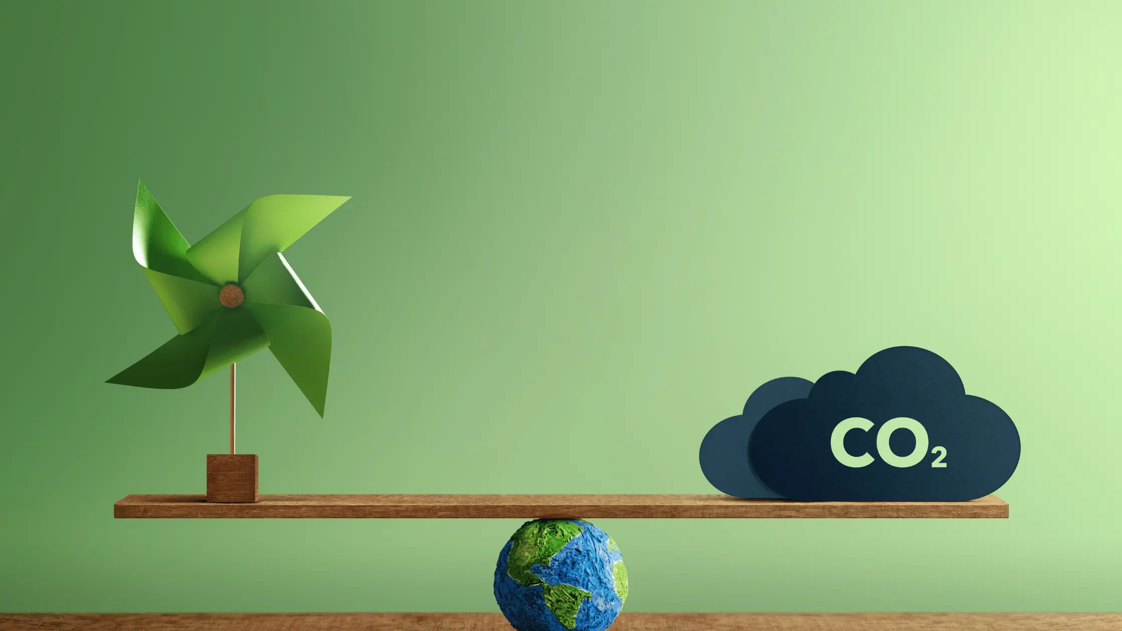 Graphical representation of earth balancing oxygen and carbon dioxide, image