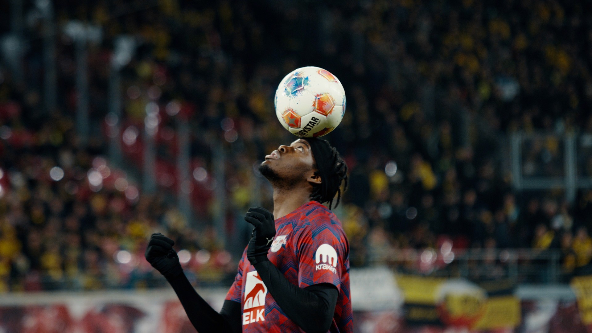 rbl youth player in RB Leipzig stadium 