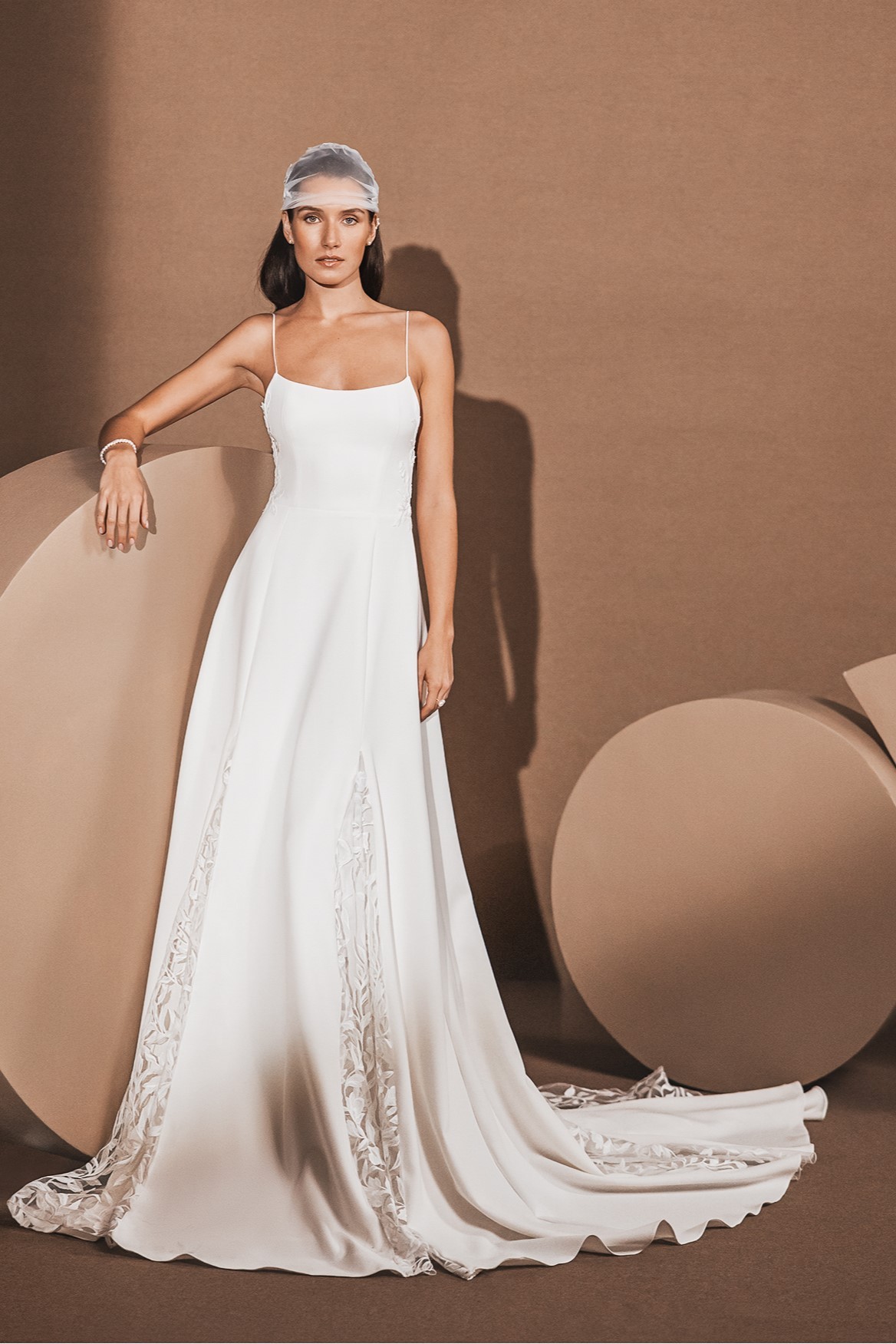 Boho Brautmode in A-Linie Silhouette