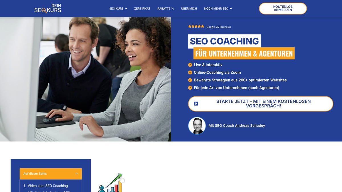 Top 7 SEO Angebote 2026: Die Besten Deals Für Ihren Erfolg - SEO Coaching & Workshops von Dein SEO Kurs