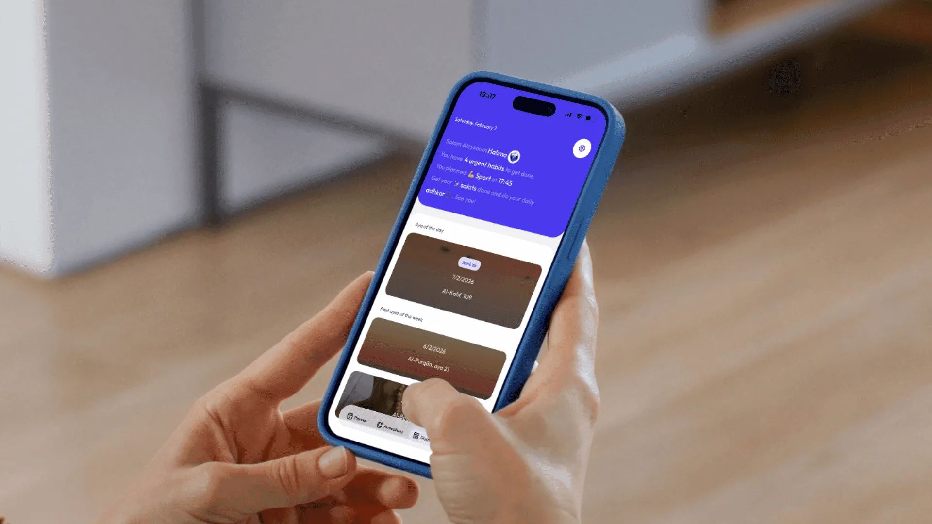 Lecture du Coran, Verset du jour, Organisation, Renouer avec le Quran