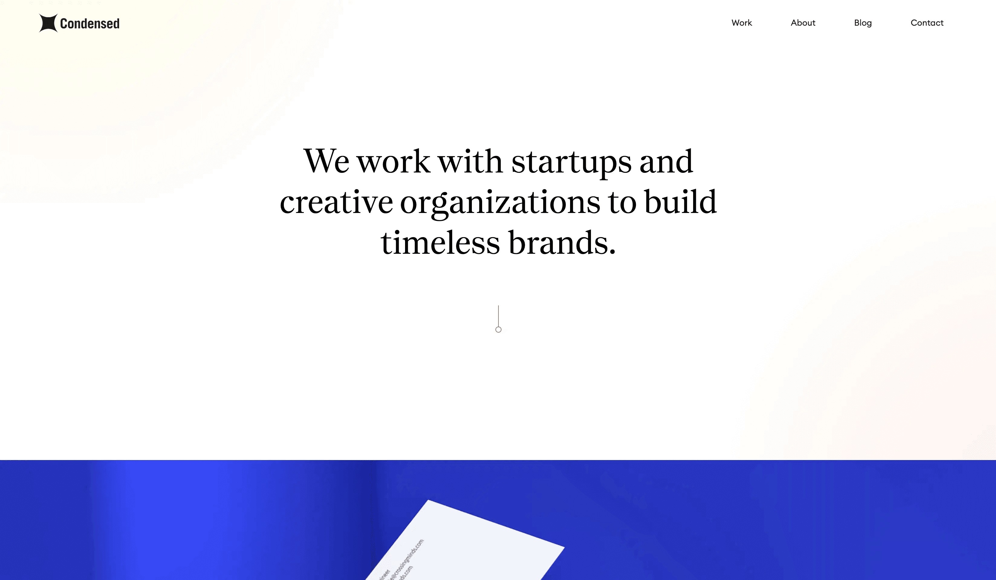 condensed - branding agency for startups