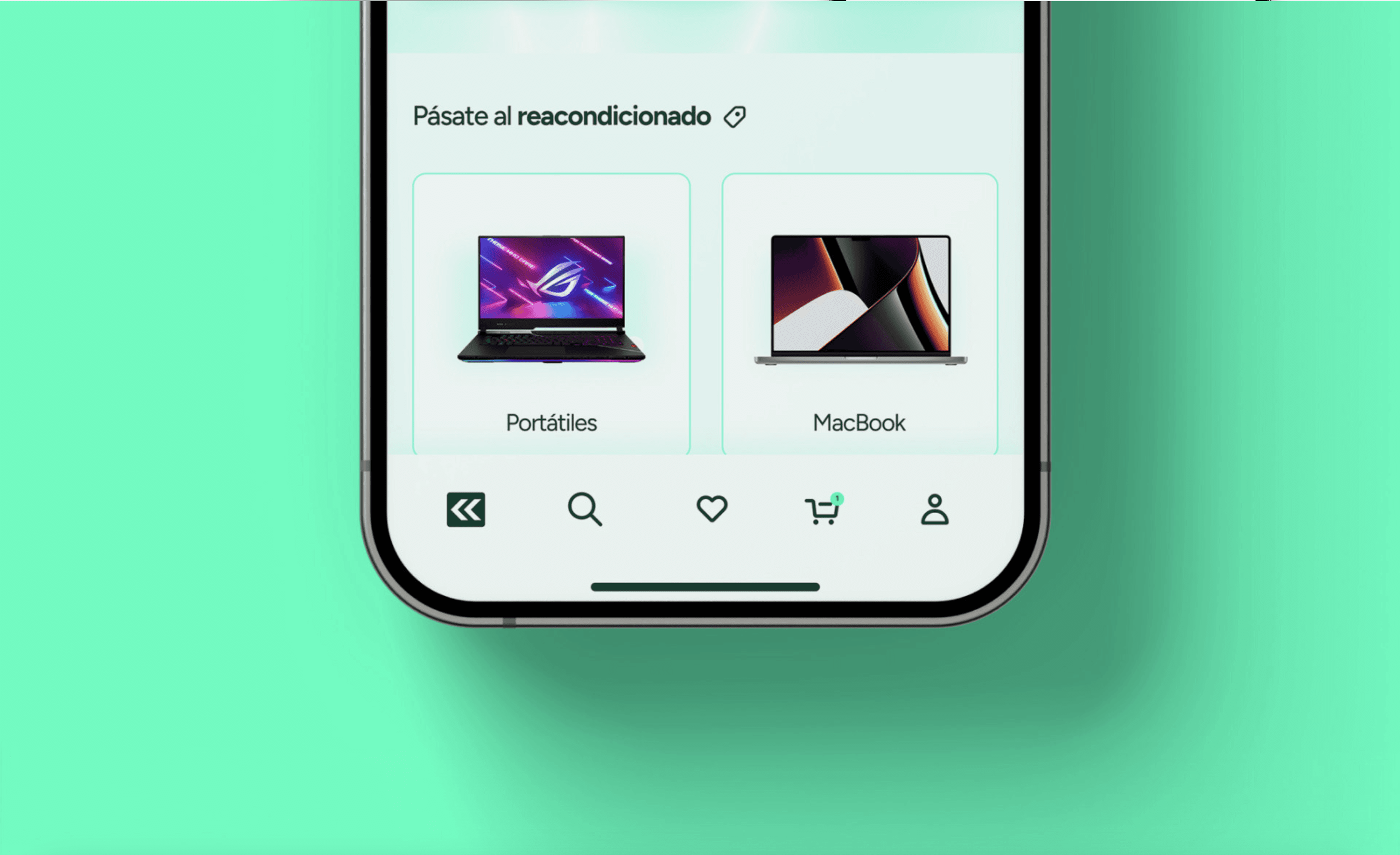 Project showcase mobile mockup