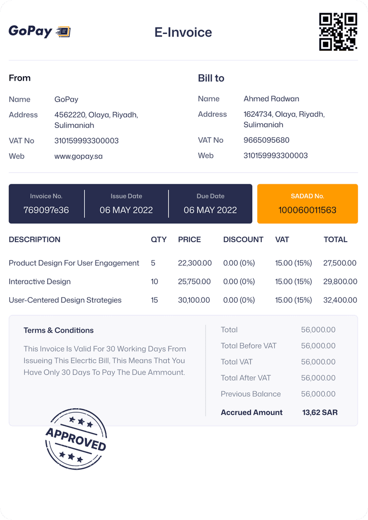 GoInvoice - ZATCA-Compliant E-Invoicing