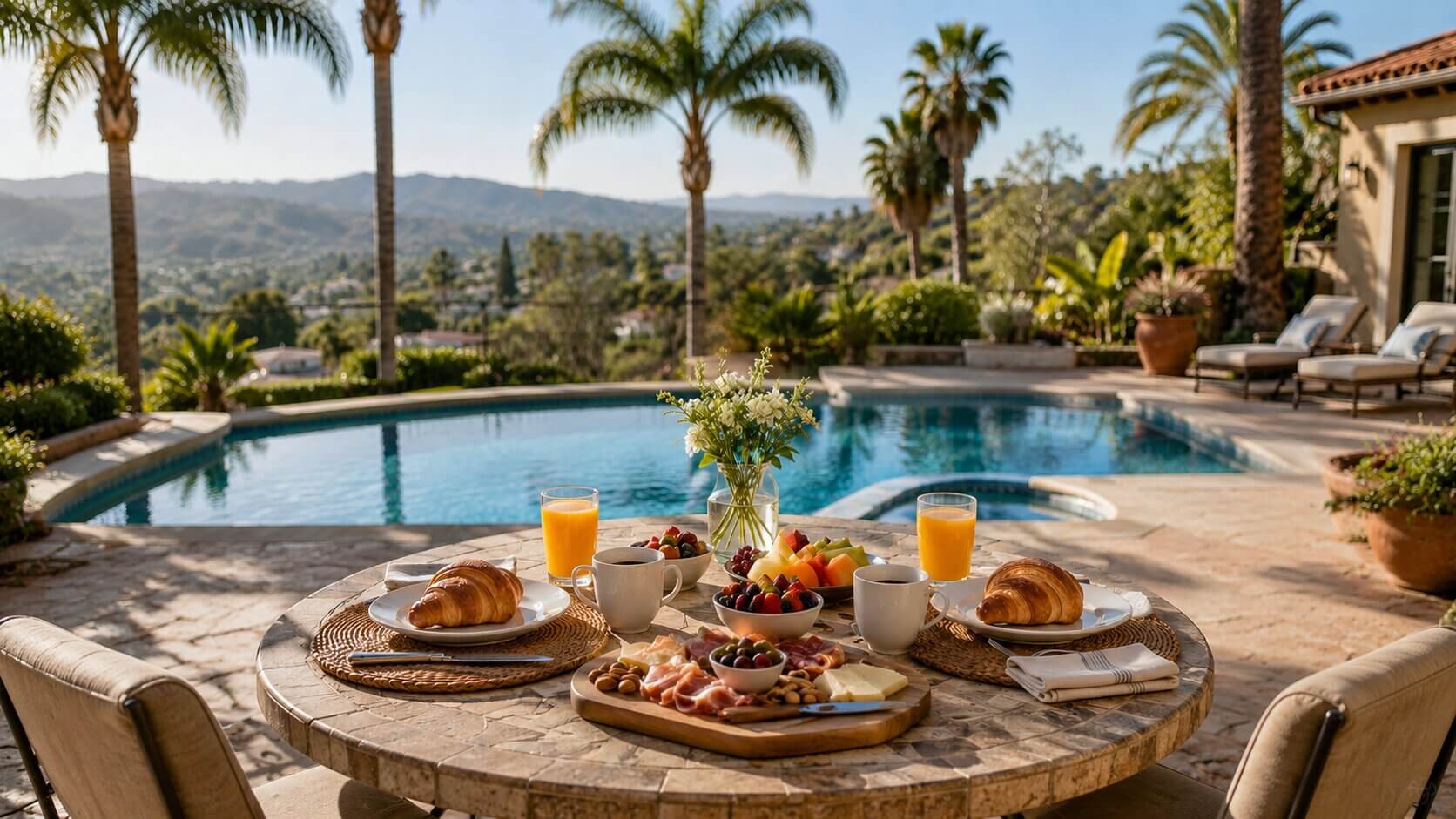 Outdoor meal vacation rentals