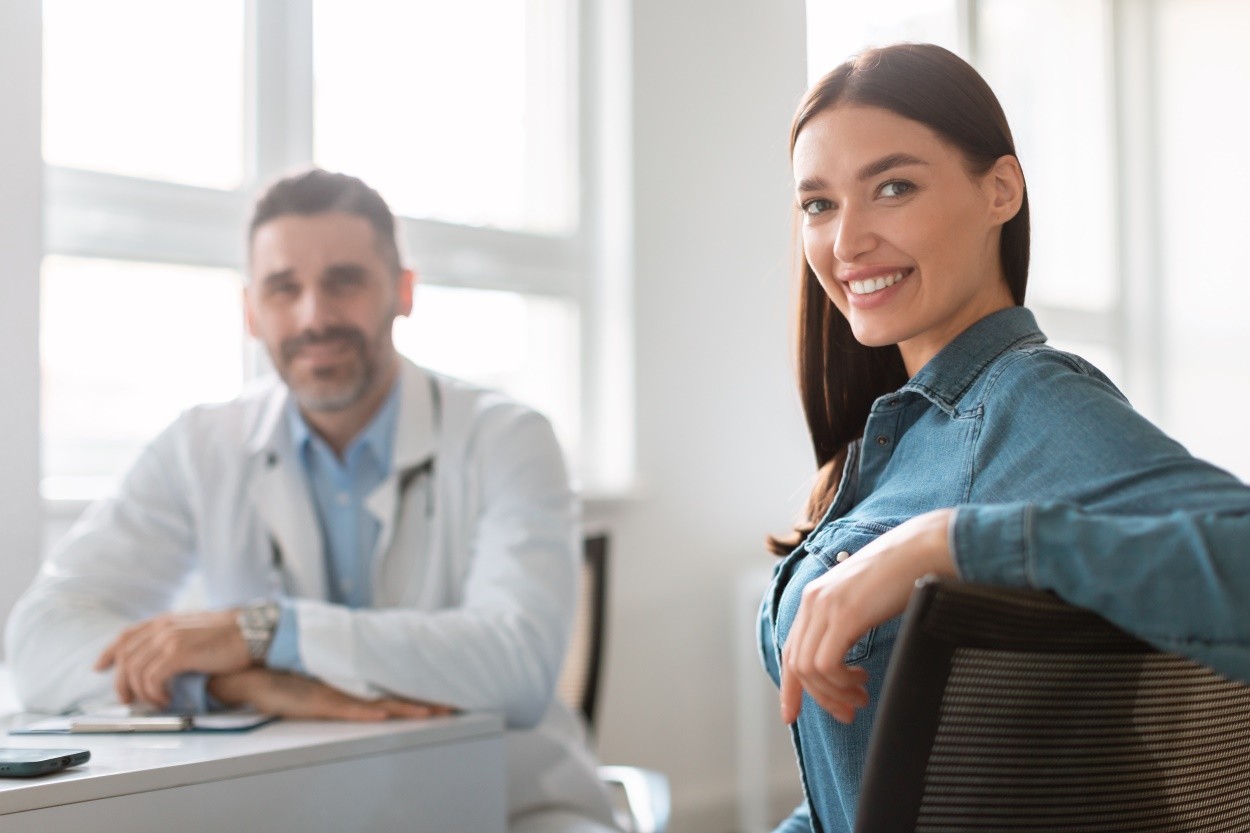 patient and dentist