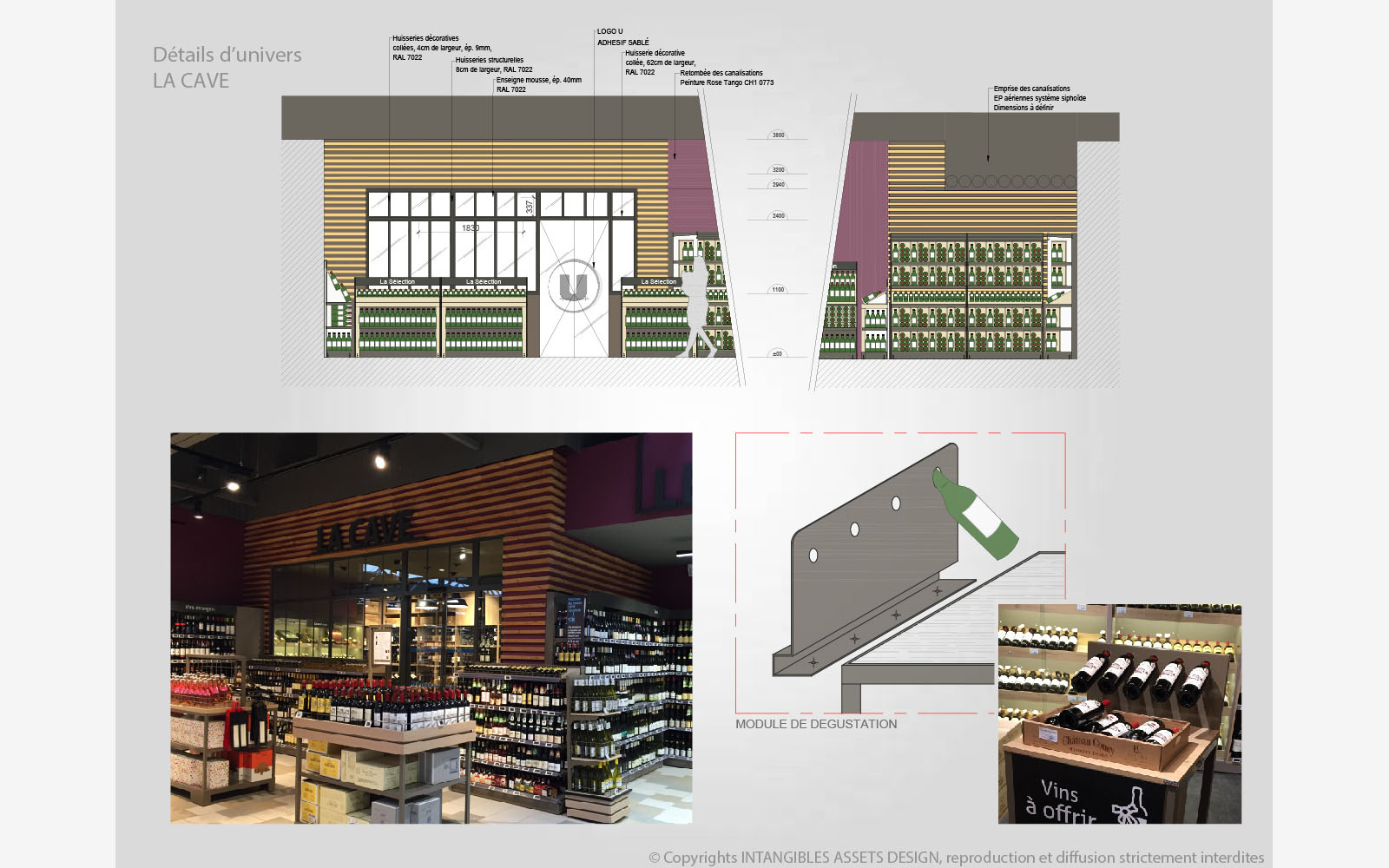 Exemple de travail sur la zone Cave