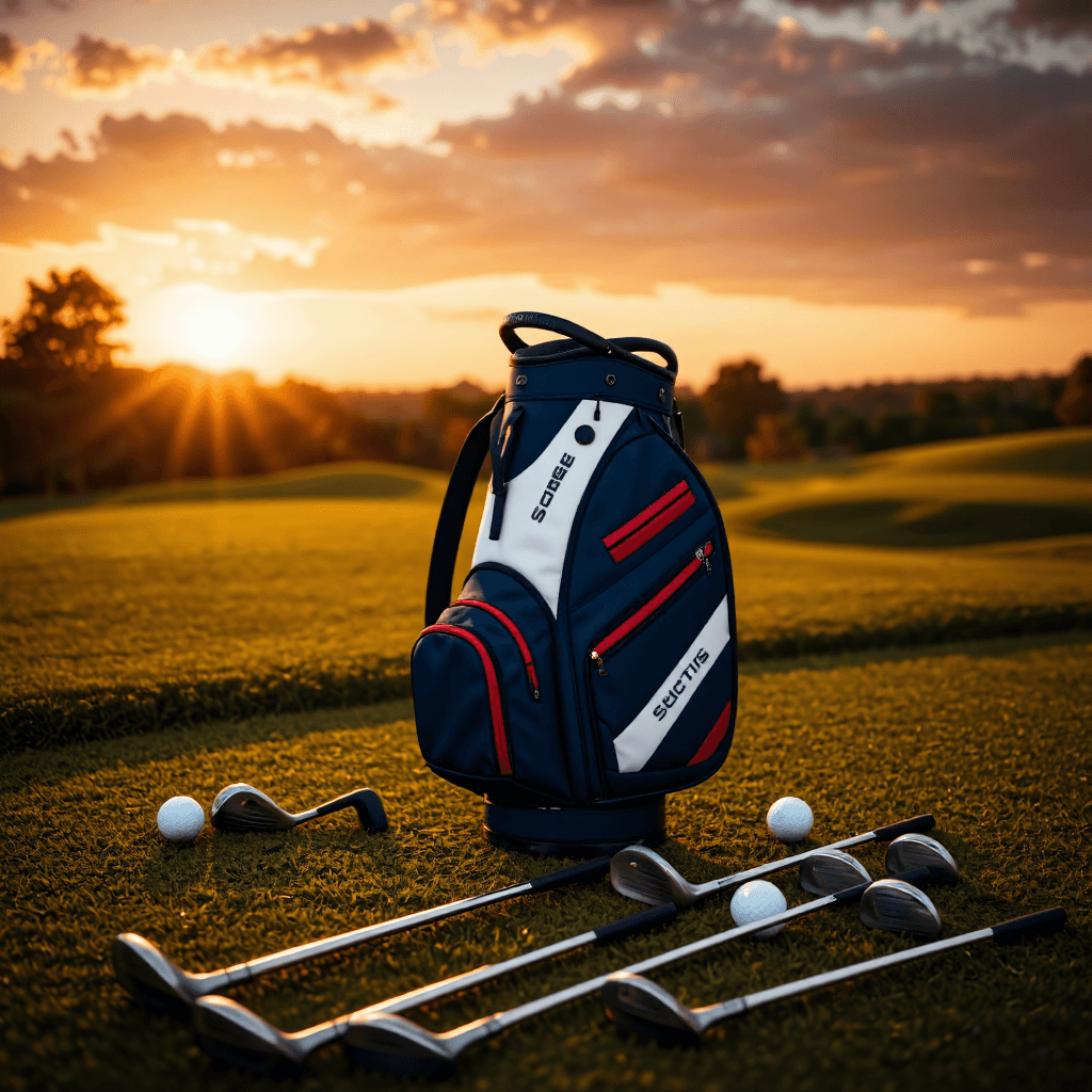 product photography of a golf bag