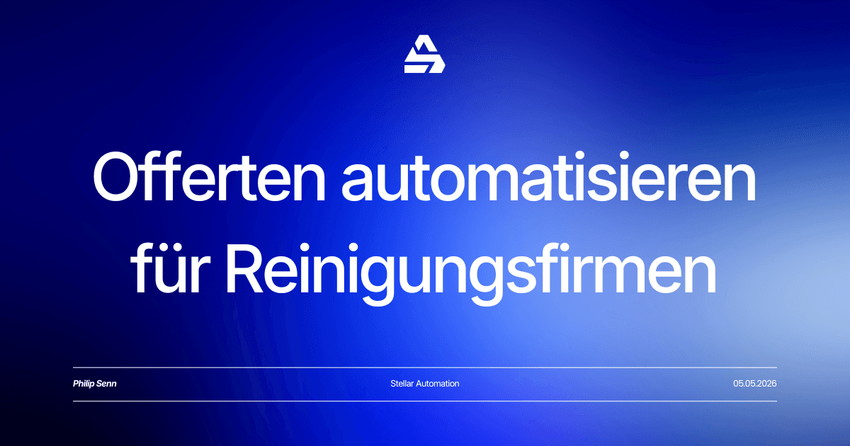Blog Titelbild - Offerten automatisieren für Reinigungsfirmen
