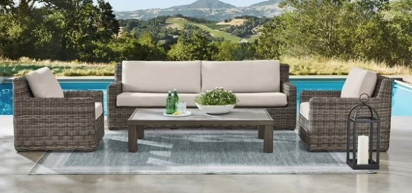 Halstead collection 4pc extra large seating set