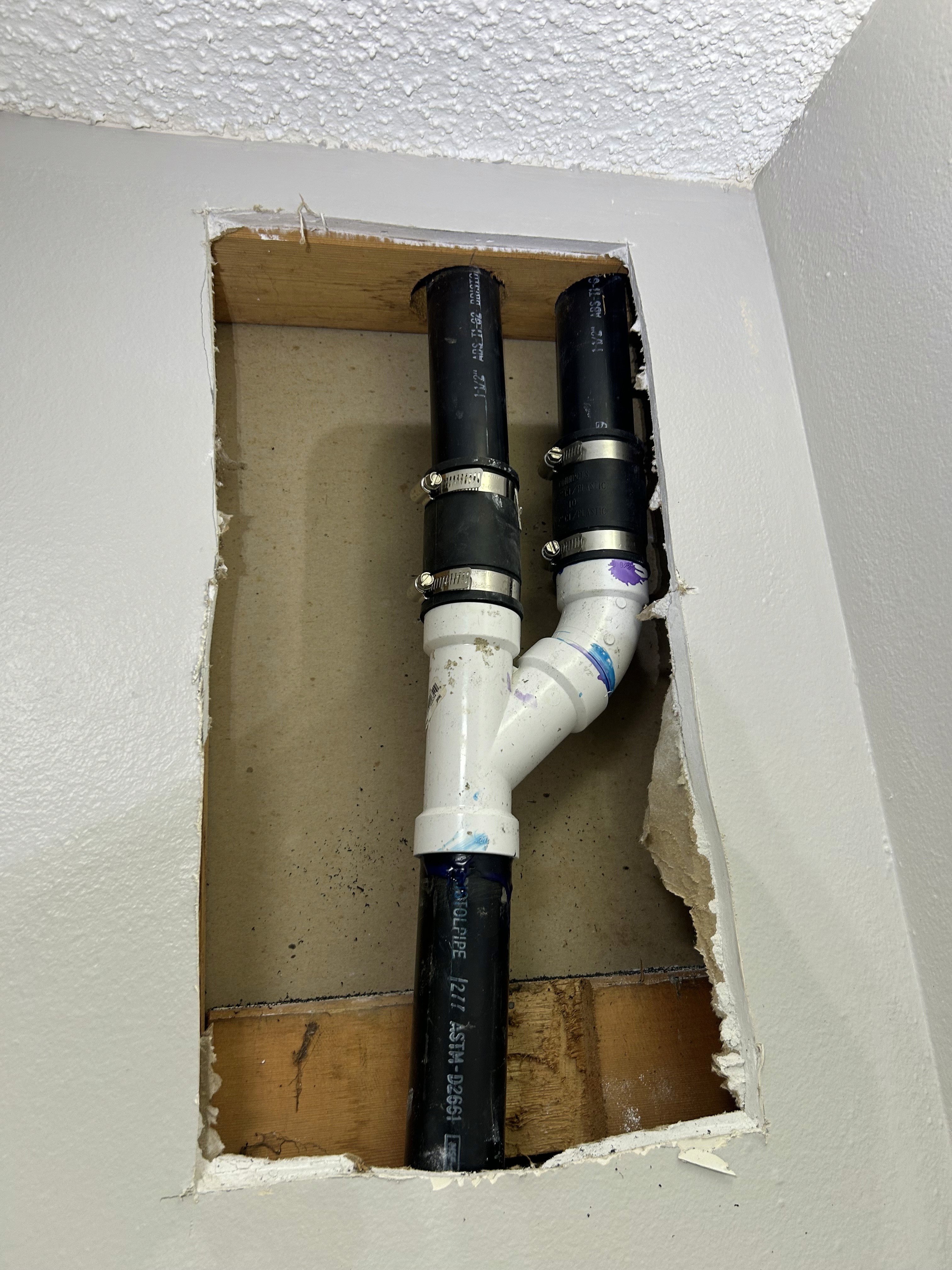 Plumbing project after photo