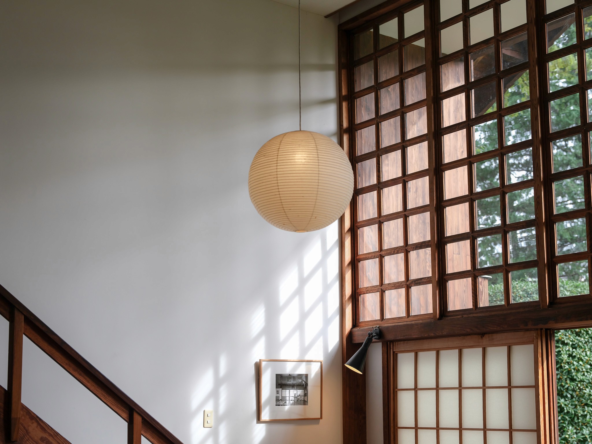 Architectural detail inside the Edo Museum in Tokyo, Japan, photographed by Edith Scharloo.