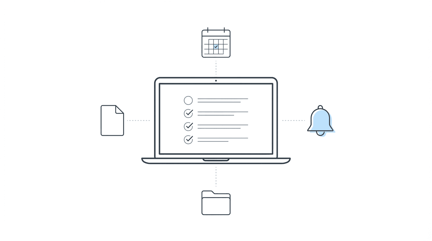 Disability law case management interface tracking claims across multiple appeal stages