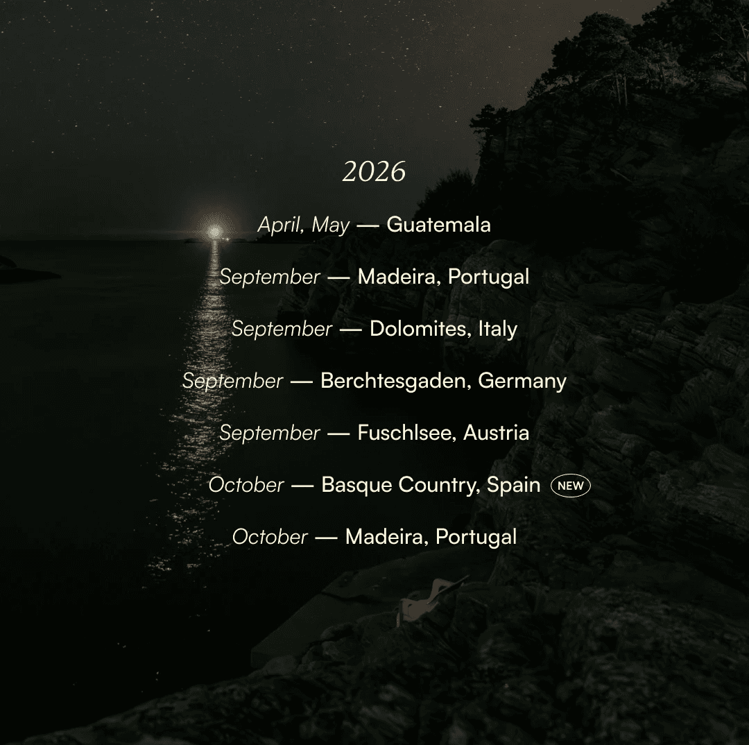 Sina Tarves Travel dates 2026 & 2027