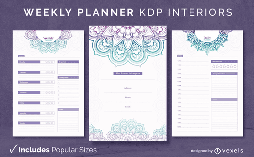 kdp planner template