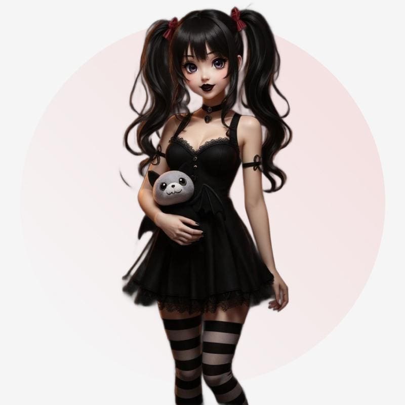 ai generated goth girl