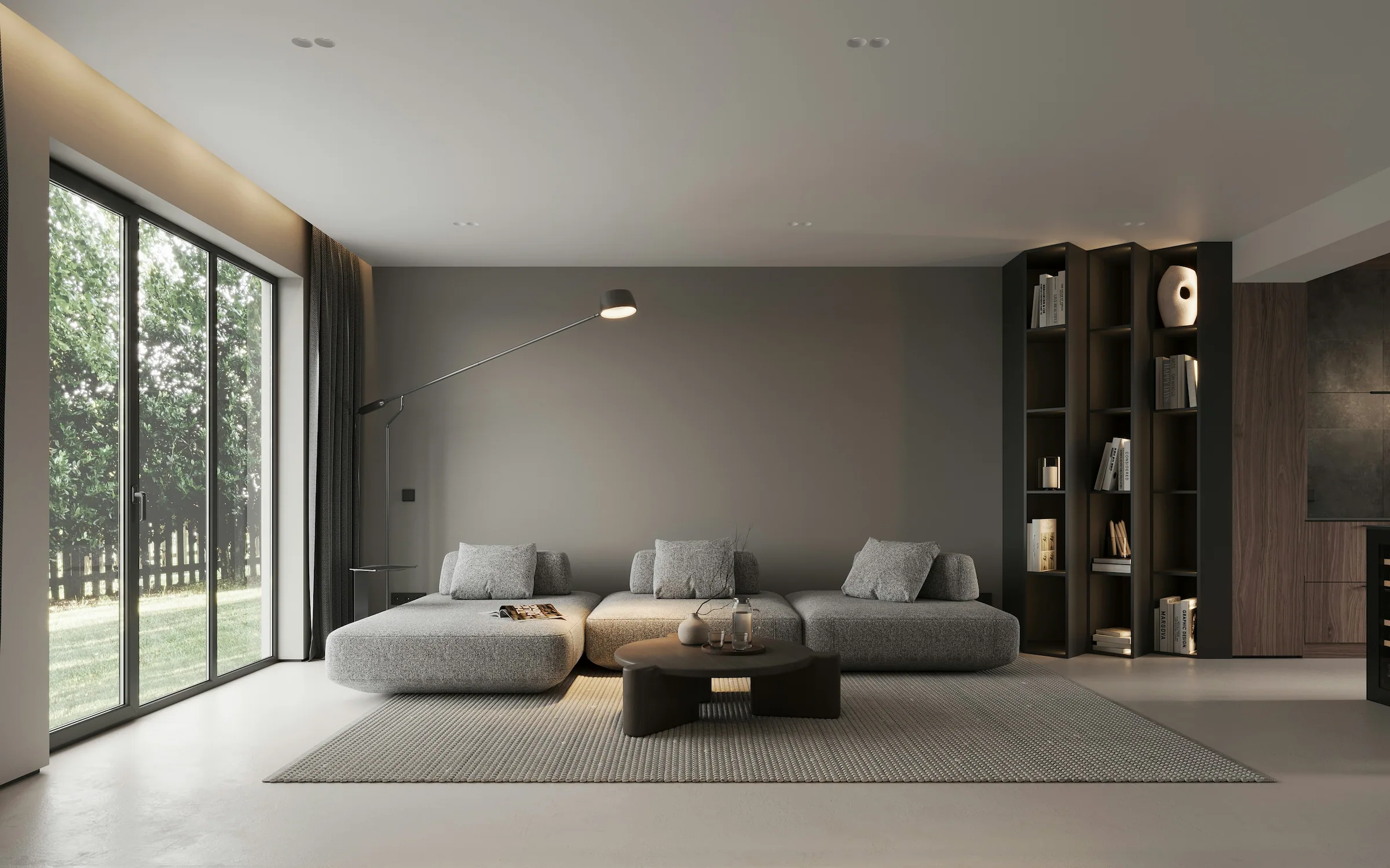 Contemporary wooden architecture featuring natural cedar cladding and floor-to-ceiling glazing
