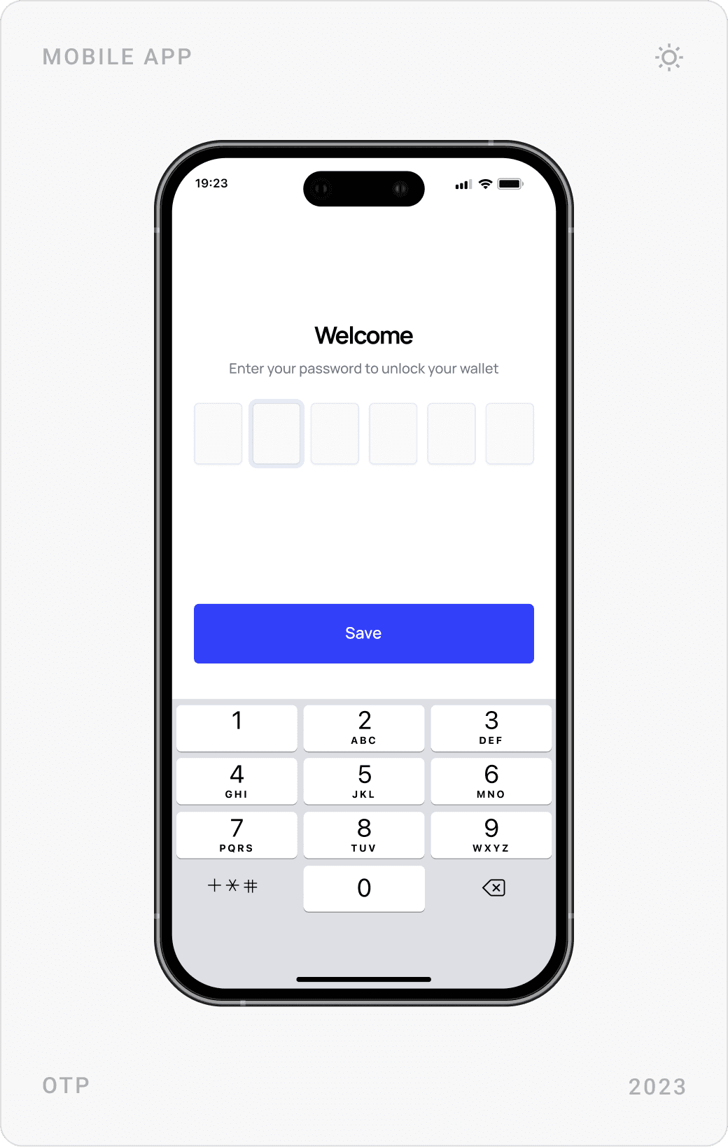 Secure OTP Verification Mobile Design