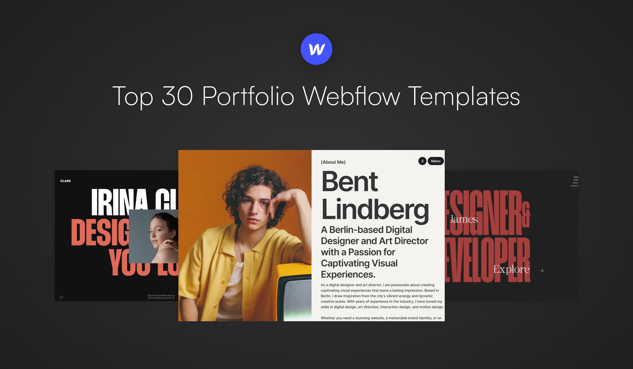 Best Portfolio Webflow Templates