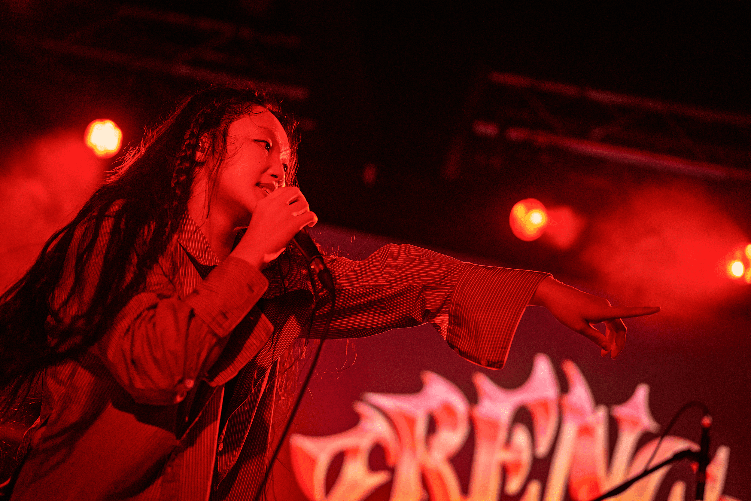 Audrey Nuna performing at the Chreece Festival in Indianapolis