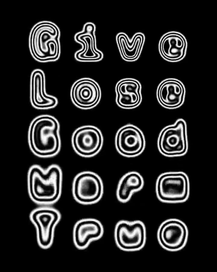 Grainy Letterform Animation — 2 of 2