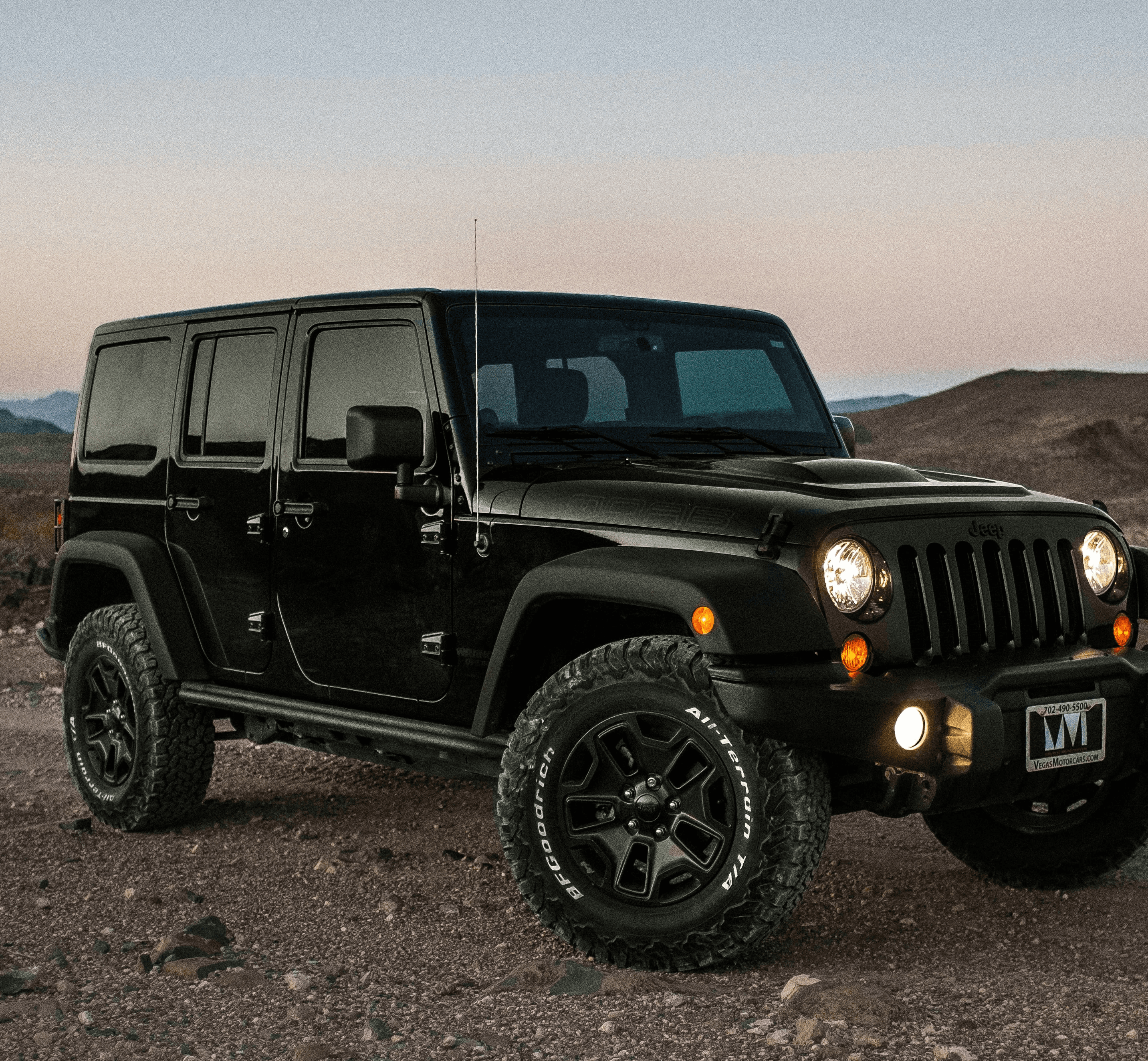 black Jeep Wrangler hardtop storage