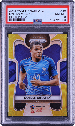 2018 Panini Prizm World Cup Gold Kylian Mbappé