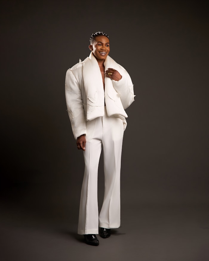 Single-breasted wool suit