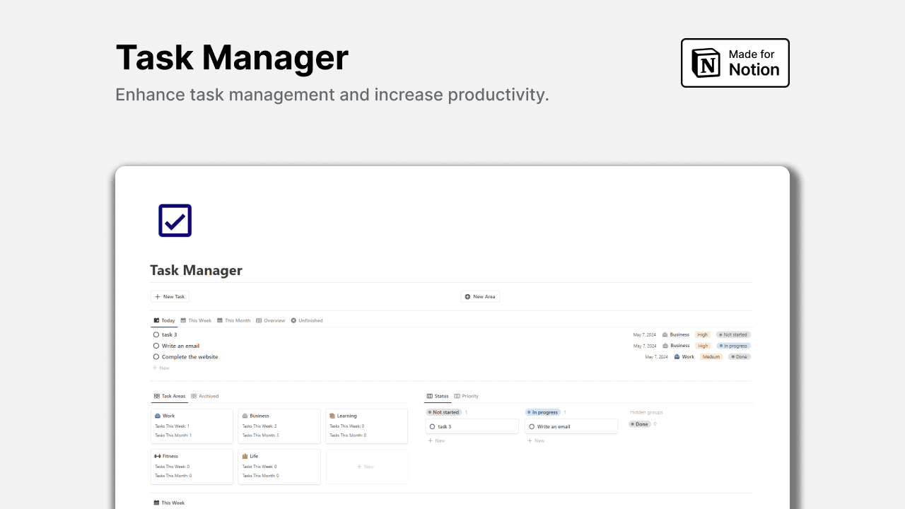 Notion Task Manager