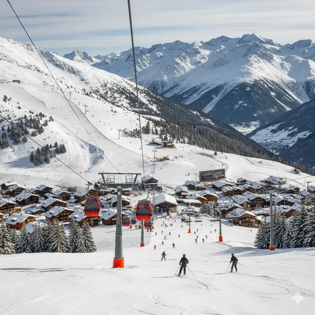 Photo of a ski resort