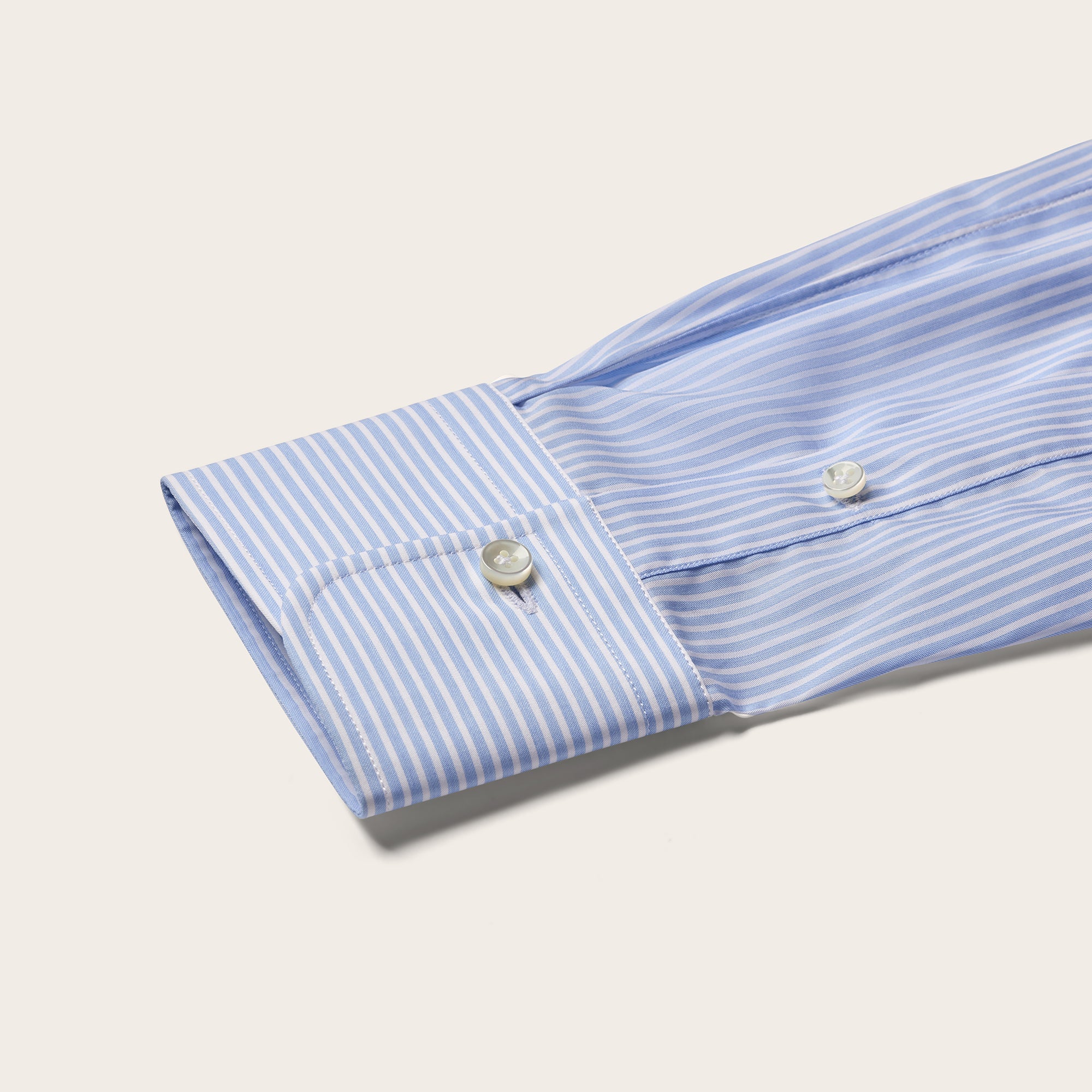 Adda River Thin Blue Stripe Shirt - Mandelli UK