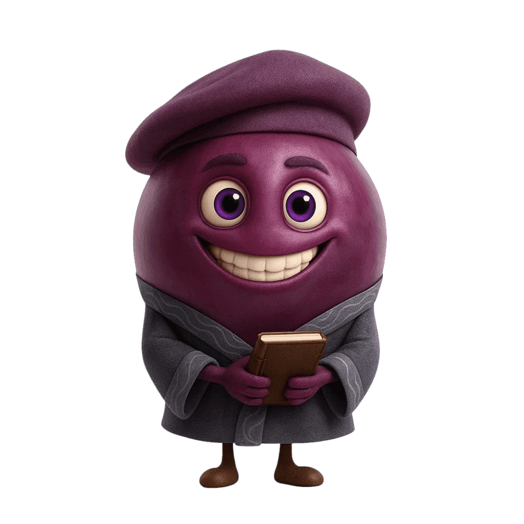 Negroamaro grape berry illustration for wine education.