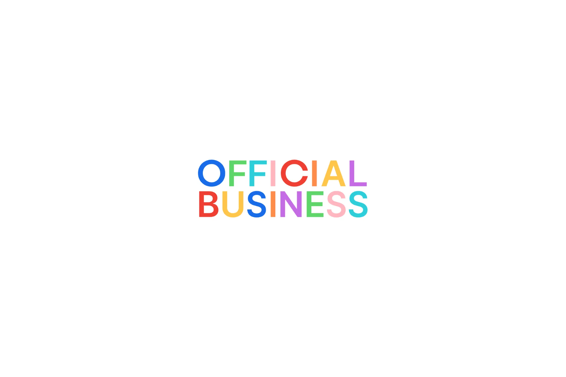 Screenshot of Official Business website