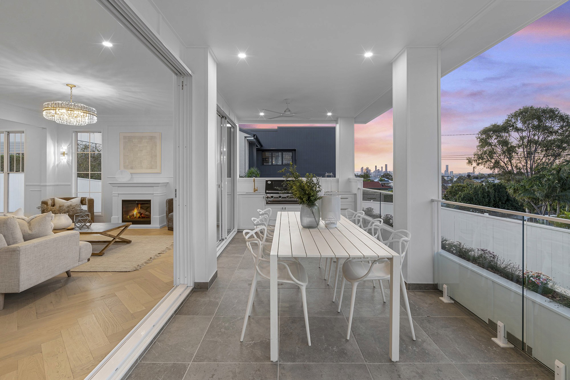 Front facade of Jacaranda House in. Brisbane