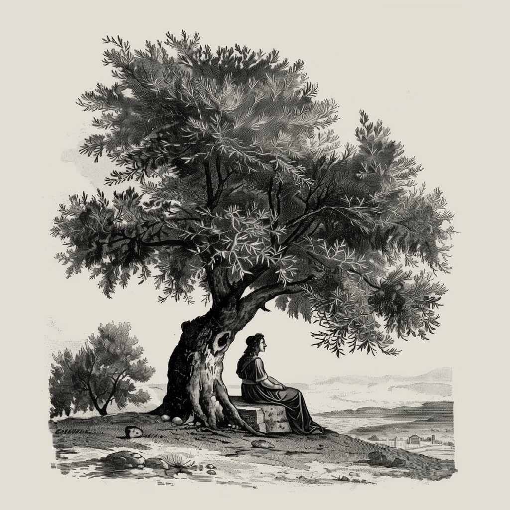 Fortuna Olive Oil Illustration Olive Tree