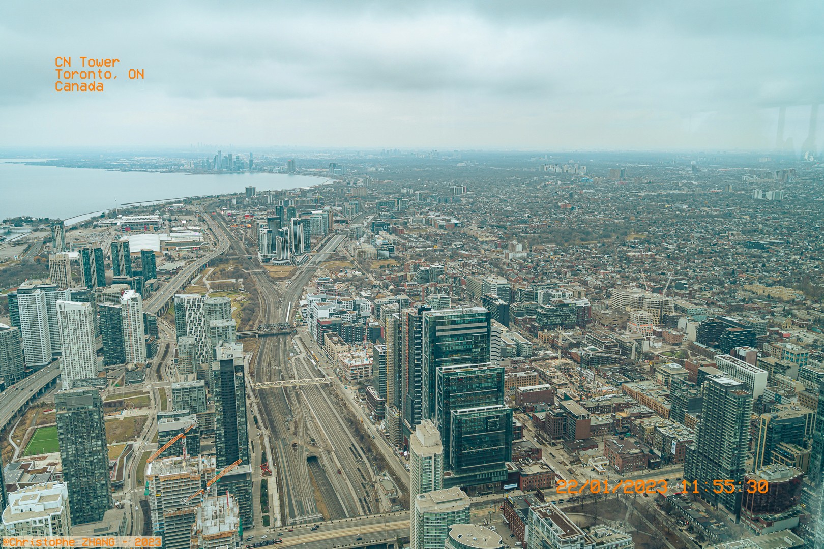 Paysage de la ville de Toronto vu de la CN Tower