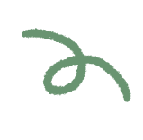 Abstract green squiggle on a blue-green background.