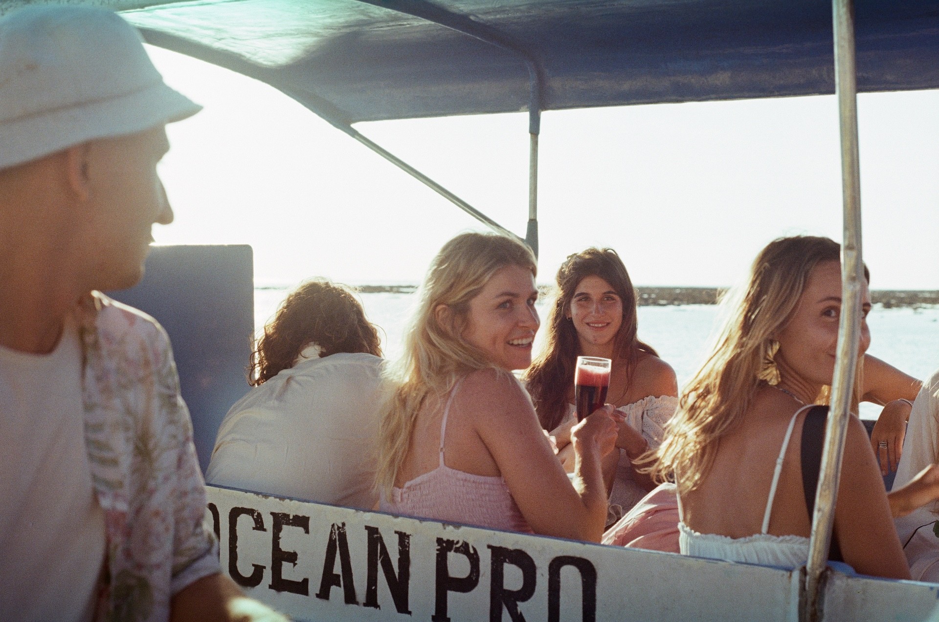 Film Photography of Wedding Celebration Boat with Bride | Luxury Wedding Boat in Komodo Islands 